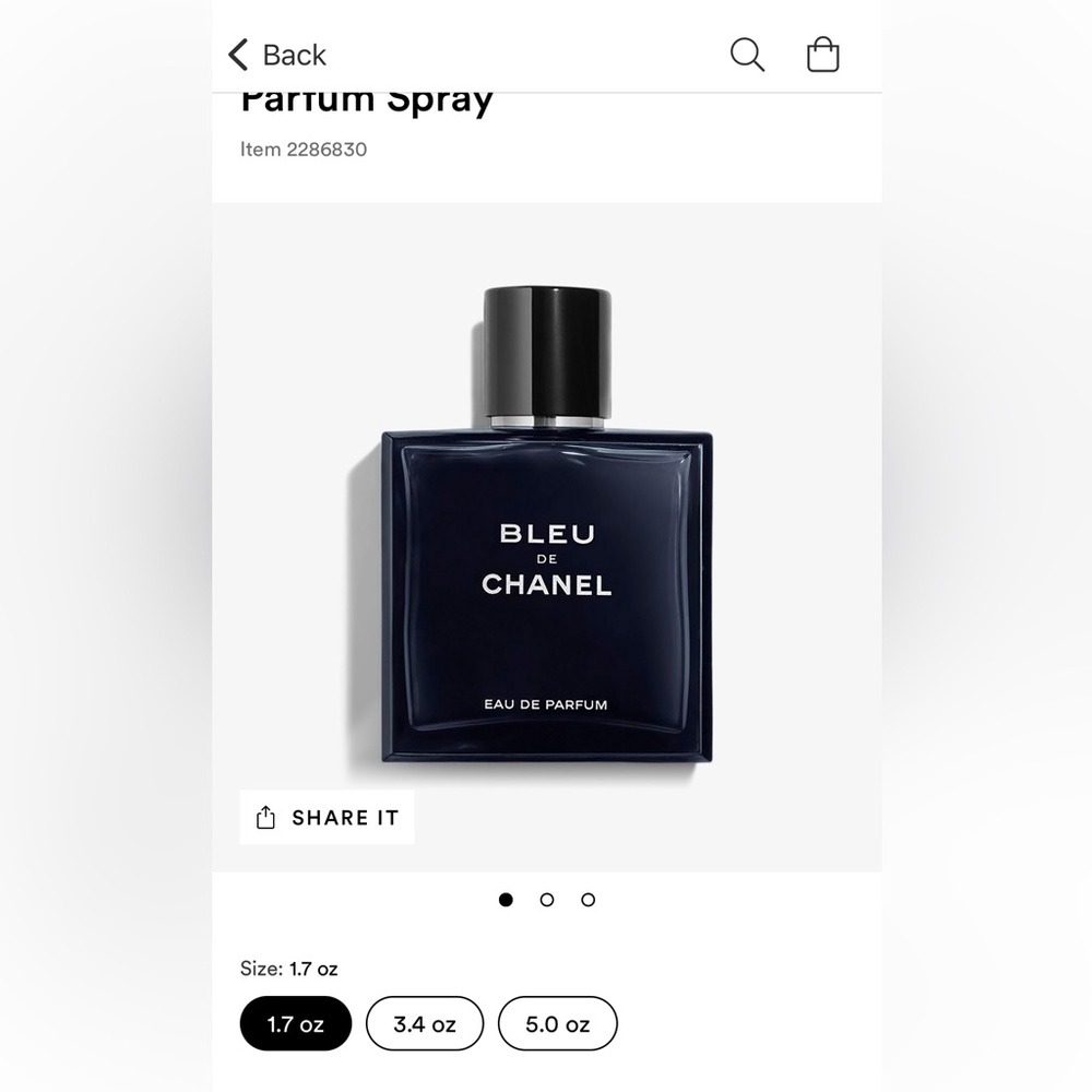 Chanel men’s cologne